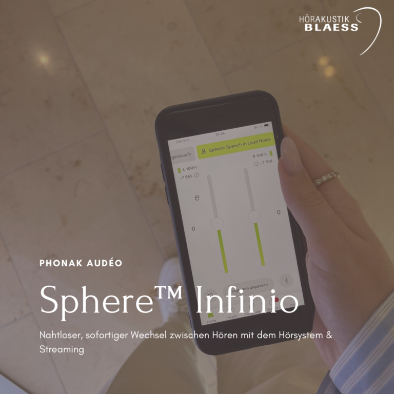 Phonak Audéo Sphere™ Infinio 

Nahtloser, sofortiger Wechsel zwischen Hören mit dem Hörsystem & Streaming